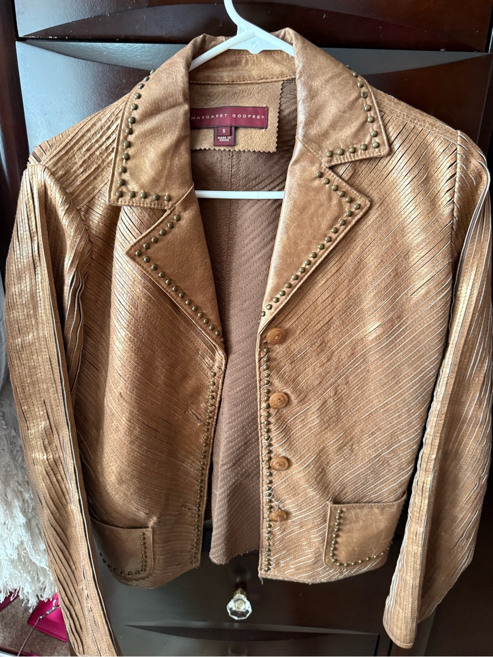 Real leather jacket size small